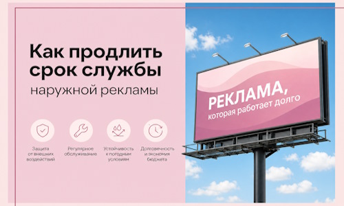 Как продлить срок службы наружной рекламы в Реже